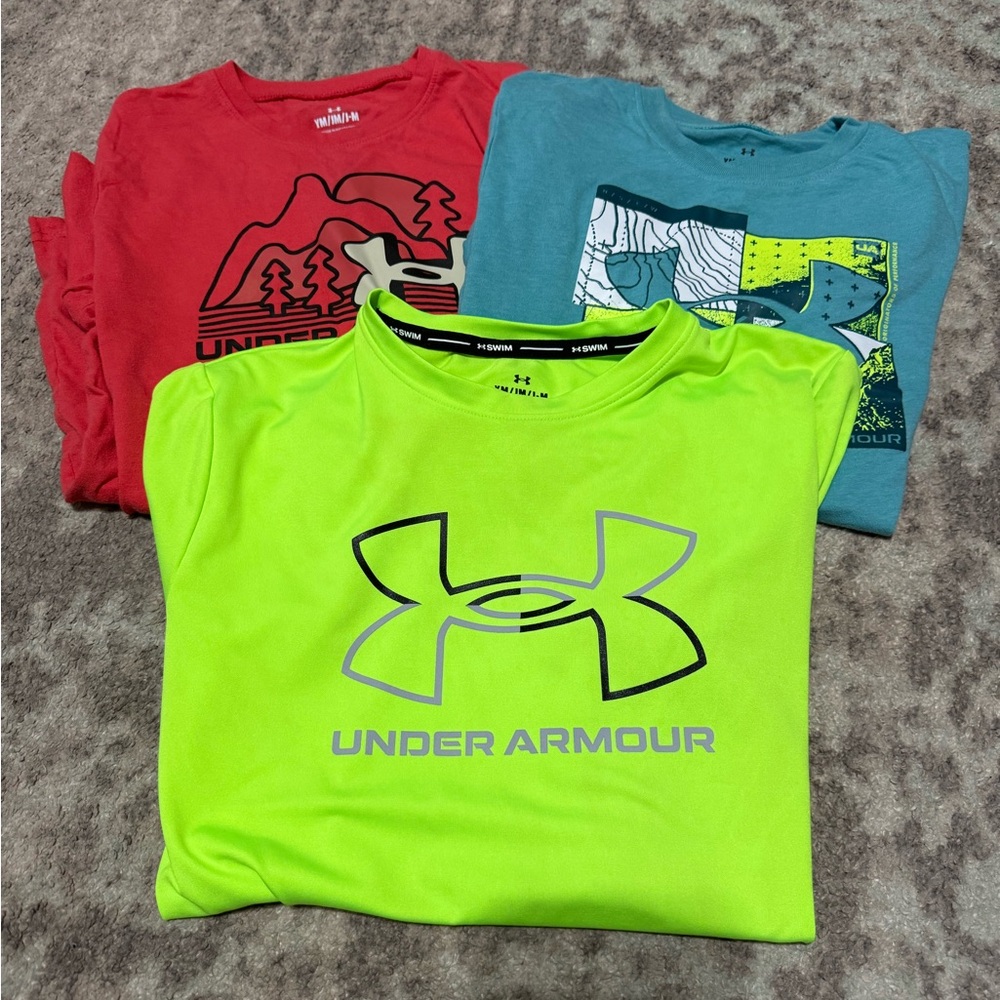Under Armour Graphic T-Shirts - Red, Blue, Neon Green